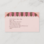 Carte de visite de la boulangerie (Dos)