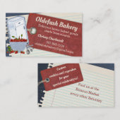 carte de visite de la boulangerie à la cerise de S (Devant / Derrière)