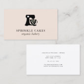 Carte de visite de la boulangerie de mélange de gâ (Devant / Derrière)