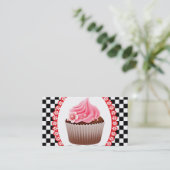 Carte de visite de la boulangerie Pink Cupcake Che (Debout devant)