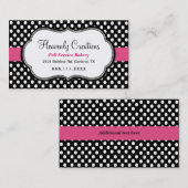 Carte de visite de la boulangerie Polka Dot (Devant / Derrière)