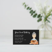 Carte de visite de la boulangerie rétro (Debout devant)