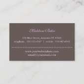 Carte de visite de la boulangerie sur mesure des g (Dos)