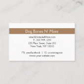 Carte de visite de la boulangerie traiteur gourmet (Dos)