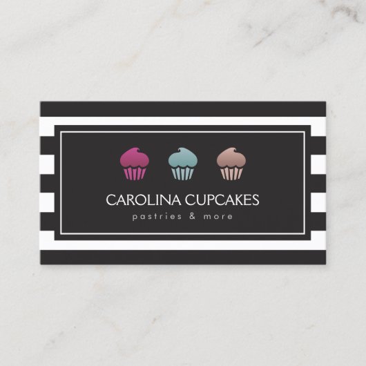 Carte de visite de la boulangerie Trio Cupcake de  (Devant)