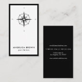 Carte de visite de la boussole marine (Devant / Derrière)