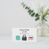 Carte de visite de la boutique d'accessoires de mo (Debout devant)