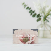 Carte de visite de la boutique de design de fleurs (Debout devant)