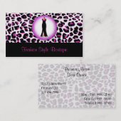 Carte de visite de la boutique de mode Leopard (Devant / Derrière)