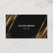 Carte de visite de la boutique de mode luxe noir o (Dos)