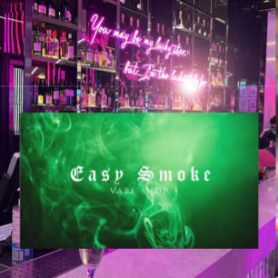 Carte de visite de la boutique de vapeur Smoke ver