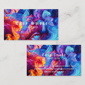 Carte de visite de la boutique de vapotage Corolfu