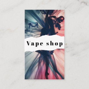 Carte de visite de la boutique de vapotage Fumer