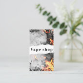 Carte de visite de la boutique de vapotage Fumer (Debout devant)