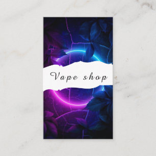 Carte de visite de la boutique de vapotage Fumer