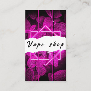 Carte de visite de la boutique de vapotage Fumer