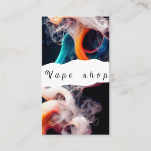 Carte de visite de la boutique de vapotage Fumer