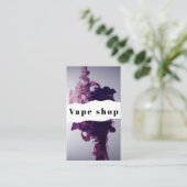 Carte de visite de la boutique de vapotage Fumer (Debout devant)