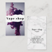 Carte de visite de la boutique de vapotage Fumer (Devant / Derrière)