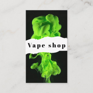 Carte de visite de la boutique de vapotage Fumer
