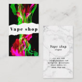 Carte de visite de la boutique de vapotage Fumer (Devant / Derrière)