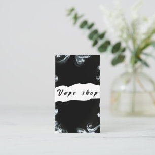 Carte de visite de la boutique de vapotage Fumer