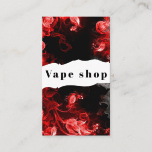 Carte de visite de la boutique de vapotage Fumer