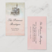 Carte de visite de la boutique du château de conte (Devant / Derrière)