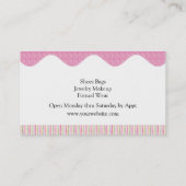 Carte de visite de la Boutique Mode femme (Dos)