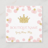 Carte de visite de la boutique Princess Crown Pink (Devant)