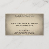 Carte de visite de la Boutique Pwn (Dos)