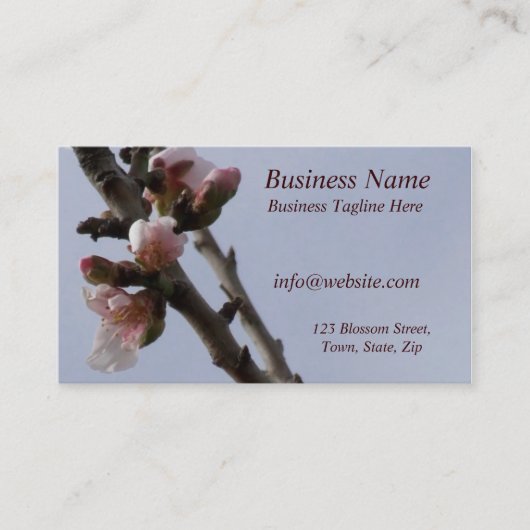 Carte de visite de la branche Blossom (Devant)