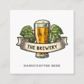 Carte de visite de la brasserie Bar Beer (Devant)