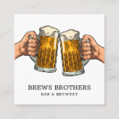 Carte de visite de la brasserie Bar Beer (Devant)