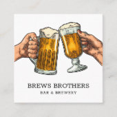 Carte de visite de la brasserie Bar Beer (Devant)