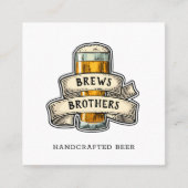 Carte de visite de la brasserie Bar Beer (Devant)