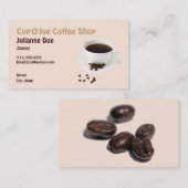 Carte de visite de la cafétéria (Devant / Derrière)