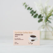 Carte de visite de la cafétéria (Debout devant)