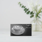 Carte de visite de la cafétéria (Debout devant)