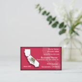 Carte de visite de la Californie (Debout devant)