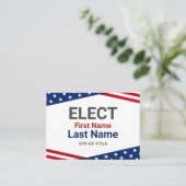 Carte de visite de la campagne électorale patrioti (Debout devant)