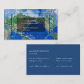 Carte de visite de la carte mondiale (Devant / Derrière)