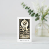 Carte de visite de la carte Tarot Tech à ongle gra (Debout devant)