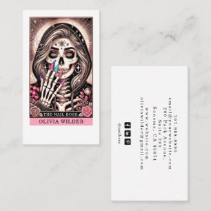 Carte de visite de la carte Tarot Tech Nail
