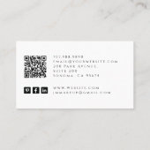 Carte de visite de la carte Tarot Tech Nail (Dos)