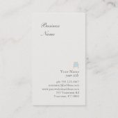 Carte de visite de la chaire française monogramme (Dos)