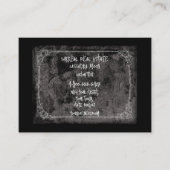 Carte de visite de la Chambre hanté (Devant)