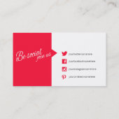 Carte de visite de la citation de discours de bonj (Dos)