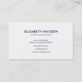 Carte de visite de la Classe Bleue Marine (Devant)