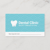 Carte de visite de la clinique dentaire dentiste (Dos)